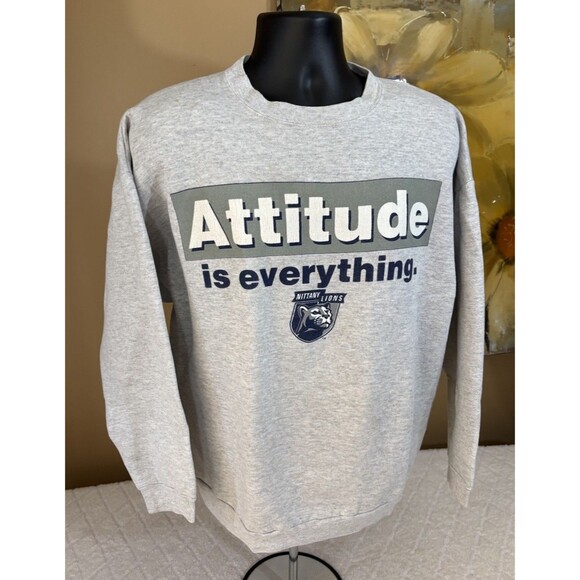 Vintage Penn State Attitude Is Everything Gray Sweatshirt Men’s  XL See Details - Picture 4 of 15